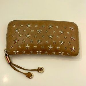Jimmy Choo Filipa Star Studded zip long wallet